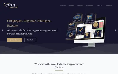 Website screenshot of Halo Platform (2026-05-21)