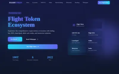 Website screenshot of Flight Coin (2026-05-21)