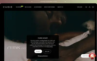 Website screenshot of CUDIS (2026-05-22)