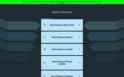 Website screenshot of Averra Finance (2026-05-22)