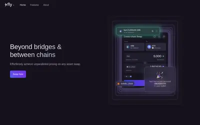 Website screenshot of Fly.trade (2026-04-21)