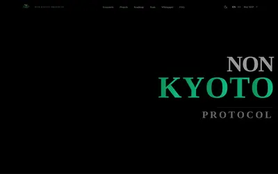 Website screenshot of NonKyotoProtocol (2026-05-20)