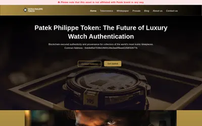 Website screenshot of Patek (2026-05-20)