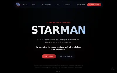 Website screenshot of STARMAN (2026-06-10)