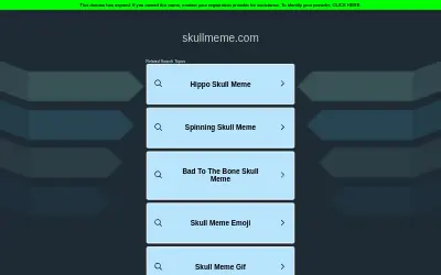 Website screenshot of Skullcoin (2026-05-27)