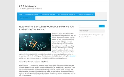 Website screenshot of ARP Token (2026-04-26)