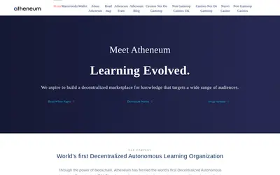 Website screenshot of Atheneum (2026-05-20)