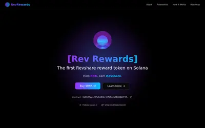 Website screenshot of Rev Rewards (2026-04-21)