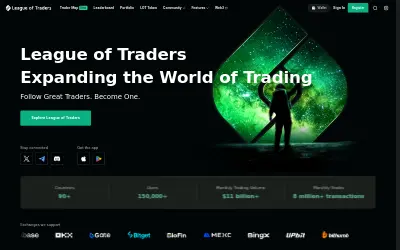Website screenshot of League of Traders (2026-06-03)