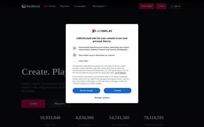 Website screenshot of Redbrick (2026-04-25)