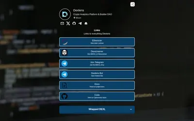 Website screenshot of Dexlens (2026-04-24)