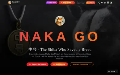 Website screenshot of Naka Go (2026-04-25)
