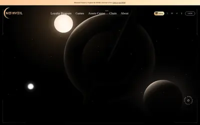 Website screenshot of Moonveil (2026-05-22)