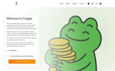 Website screenshot of Froggie (2026-06-03)
