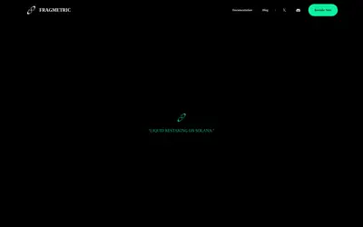 Website screenshot of Fragmetric (2026-04-25)