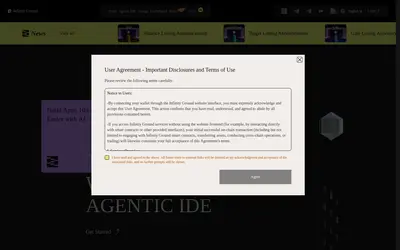 Website screenshot of Infinity Ground (2026-04-26)