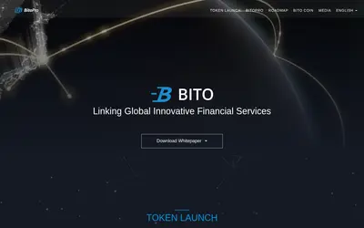 Website screenshot of BITO Coin (2026-05-22)