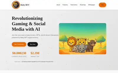 Website screenshot of BABYBFT (2026-04-24)