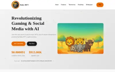 Website screenshot of BABYBFT (2026-06-03)
