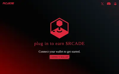 Website screenshot of RCADE Network  (2026-05-22)