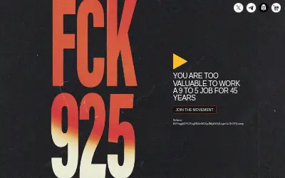 Website screenshot of FCK925 (2026-06-03)