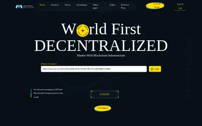 Website screenshot of Meta Smart Token (2026-06-03)
