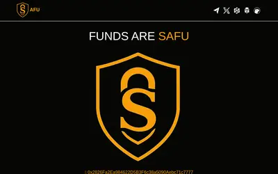 Website screenshot of SAFU (2026-05-22)