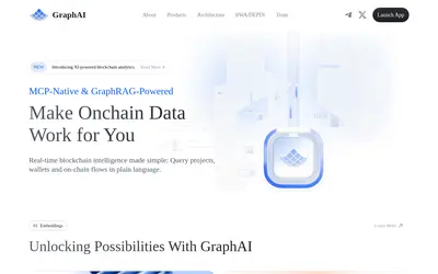 Website screenshot of GraphAI (2026-04-26)