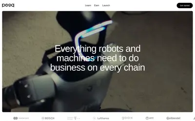 Website screenshot of peaq (2026-05-20)