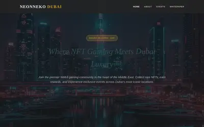 Website screenshot of NeonNeko (2026-04-25)