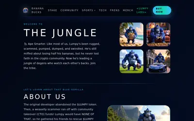 Website screenshot of Lumpy (2026-05-22)