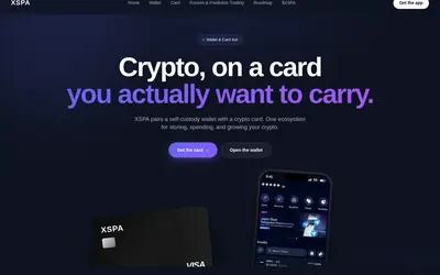 Website screenshot of XSPA (2026-05-22)