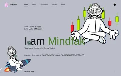 Website screenshot of Mindfak By Matt Furie (2026-05-22)