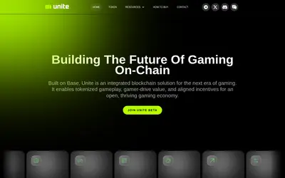 Website screenshot of Unite (2026-05-22)