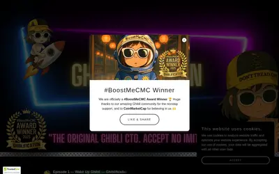 Website screenshot of Ghiblification (2026-04-24)