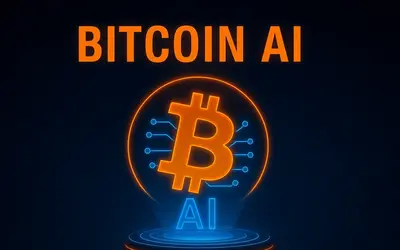 Website screenshot of Bitcoin AI (2026-04-25)