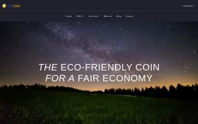 Website screenshot of FairCoin (2026-05-29)