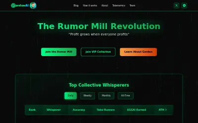 Website screenshot of Gordon AI (2026-06-03)