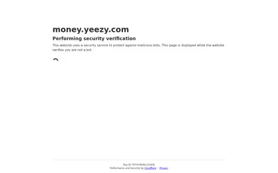 Website screenshot of YZY (2026-05-21)