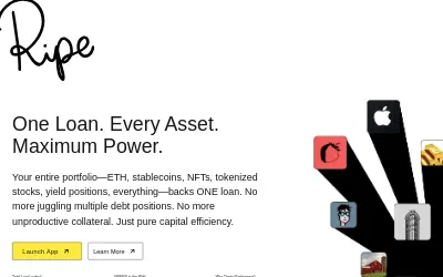 Website screenshot of Ripe DAO Governance Token (2026-05-28)