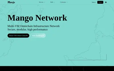 Website screenshot of Mango Network (2026-05-20)