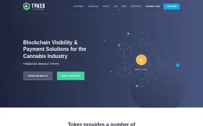 Website screenshot of Tokes (2026-05-29)