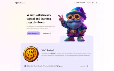 Website screenshot of Skill Stacker (2026-05-22)
