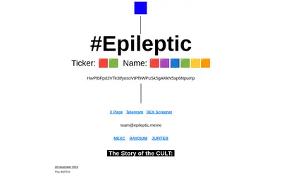 Website screenshot of Epileptic (2026-04-25)