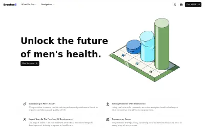 Website screenshot of ErectusDAO (2026-05-28)