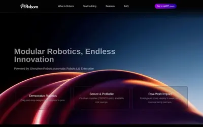Website screenshot of Robora (2026-05-20)