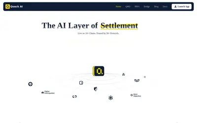 Website screenshot of Quack AI (2026-05-20)