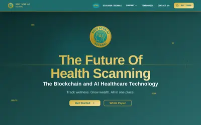 Website screenshot of Body Scan AI (2026-04-25)