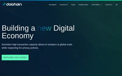 Website screenshot of Doichain (2026-04-25)