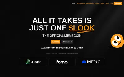 Website screenshot of LOOK (2026-04-25)